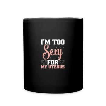 Uterus Removal Surgery Warrior Hysterectomy - Full Colour Mug - black - Front