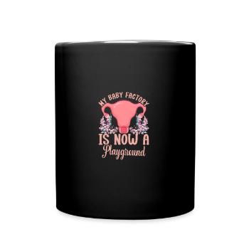 Uterus Removal Recovery Hysterectomy Surgery - Full Colour Mug - black - Front