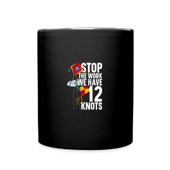 Kite Flying Pilot Kites Gants de kite-volant adultes - Mug uni - noir - Devant