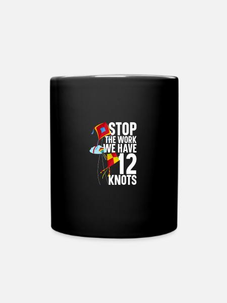 Kite Flying Pilot Kites Adults Kiteflying Gloves - Tasse einfarbig - Schwarz
