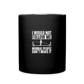 Slackline Lover Slackliner Balançoire Indoor - Mug uni - noir - Devant