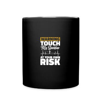 Indoor Slacklining Accessories Slackliner Swing - Full Colour Mug - black - Front