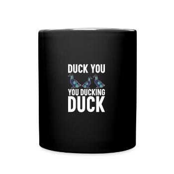 Cayuga Duck Enclosure Stuffed Animal Food Cayuga - Full Colour Mug - black - Front