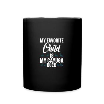 Cayuga Duck Food Enclos pour animaux en peluche Cayuga - Mug uni - noir - Devant