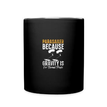 Parakiting Essentials Parasailer Toys Parachute - Tasse einfarbig - Schwarz - Vorne