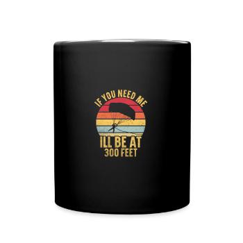 Parakiter Essentials Parachutisme ascensionnel Kite Parakite - Mug uni - noir - Devant
