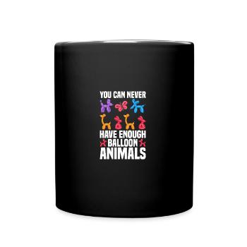 Ballon d’artiste ballon Animal Lover Ballon - Mug uni - noir - Devant