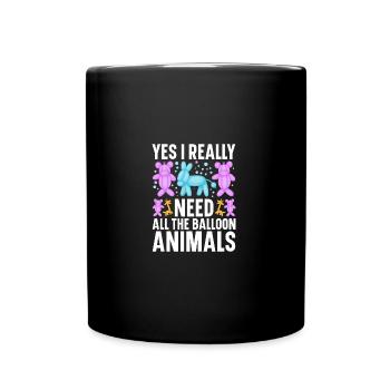 Ballon artiste ballon twisting kit ballon - Mug uni - noir - Devant