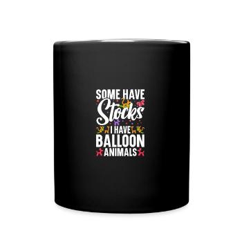 Balloon Twisting Animal Lover Professional - Tasse einfarbig - Schwarz - Vorne