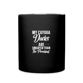 Cayuga Duck Enclosure Stuffed Animal Food Cayuga - Full Colour Mug - black - Front