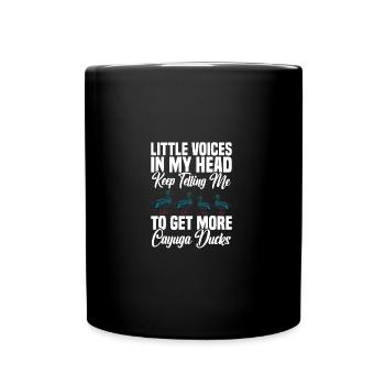 Cayuga Canard Propriétaire Enclos Nourriture Animal En Peluche - Mug uni - noir - Devant