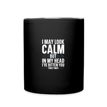Cayuga Duck Owner Animal en peluche enclos nourriture - Mug uni - noir - Devant