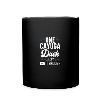 Cayuga Canard Enclos Nourriture Animal En Peluche Cayuga - Mug uni - noir - Devant
