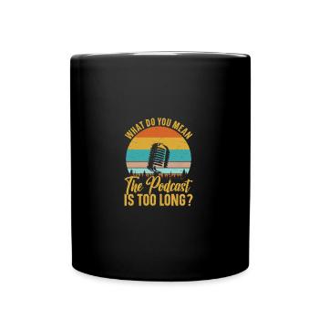 Podcasting Microphone True Crime Podcast Lover - Mug uni - noir - Devant
