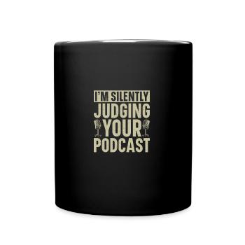 Podcast Caméra Podcasting Éclairage Podcasteur - Mug uni - noir - Devant
