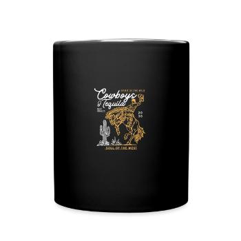 Cowboys Et Tequila Tenue Pour Femmes Rodéo - Mug uni - noir - Devant