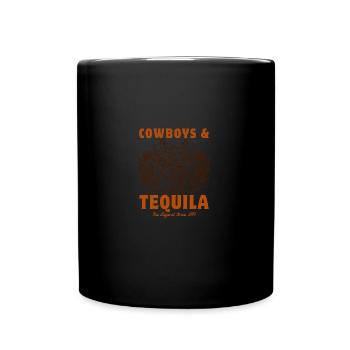 Cowboys Et Tequila Tenue Pour Femmes Rodéo - Mug uni - noir - Devant