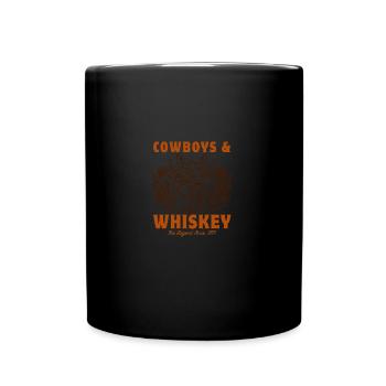 Country Cowboys And Tequila Rodeo Vintage Horse - Tasse einfarbig - Schwarz - Vorne
