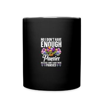 Gardening Pansies Flower Seeds for Planting Pansy - Tasse einfarbig - Schwarz - Vorne