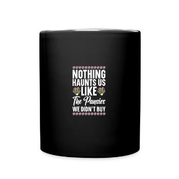 Pansy Seeds Pansies for Outdoors Pansy Flower - Full Colour Mug - black - Front
