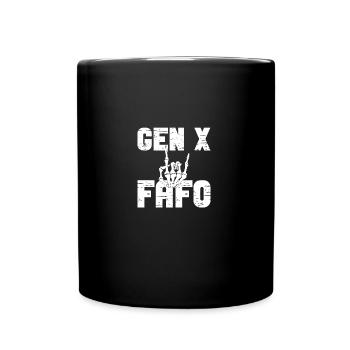 Gen X FAFO Generation X - Tasse einfarbig - Schwarz - Vorne