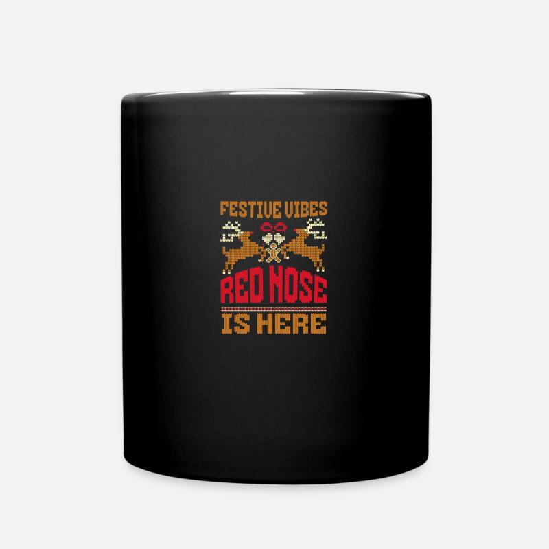 Le Père Noël est là Jolly Elf Oh Oh Oh Oh - Mug uni - noir