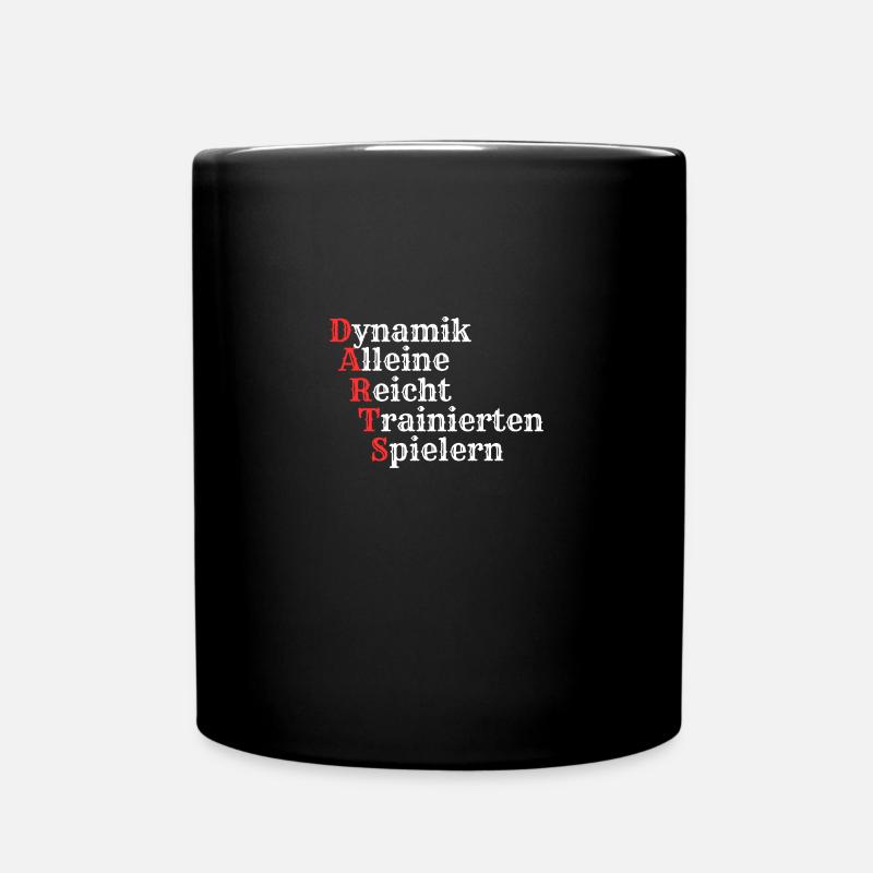 Darts Darts Darts - Tasse einfarbig - Schwarz