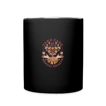 Mental Health Flower Celestial Gardening - Tasse einfarbig - Schwarz - Vorne