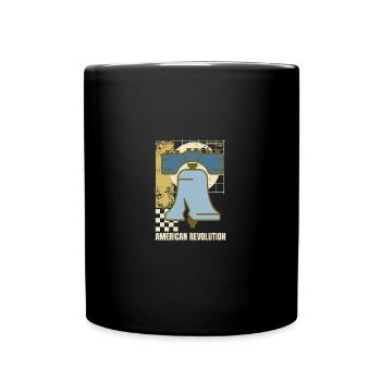 American USA Freedom Justice Fighter Abe 1776 - Tasse einfarbig - Schwarz - Vorne