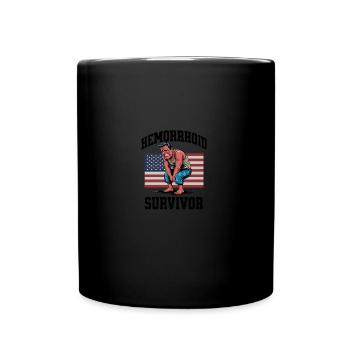 Hemorrhoid Survivor - Full Colour Mug - black - Front