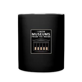 Funny Museum Staff Historian Archeology - Tasse einfarbig - Schwarz - Vorne