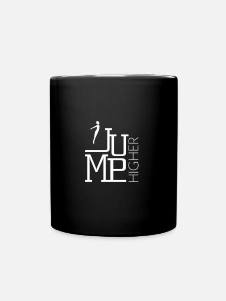 Sauter plus haut - Saut au trampoline - Mug uni - noir