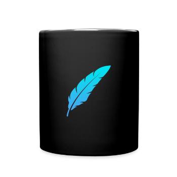 Feather Feeling #4 - Tasse einfarbig - Schwarz - Vorne