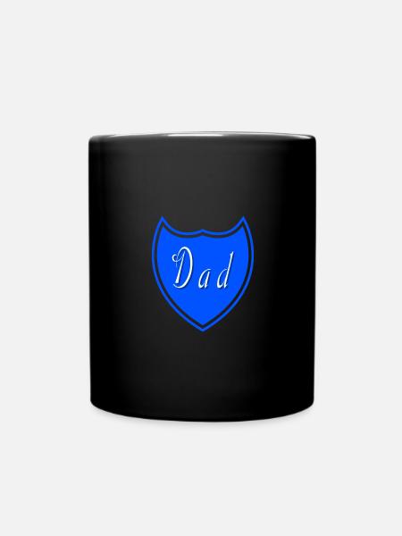 Get your Shield "Dad" - Tasse einfarbig - Schwarz