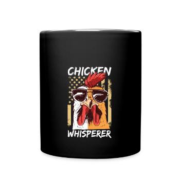 Hühnerflüsterer Chicken Whisperer - Full Colour Mug - black - Front