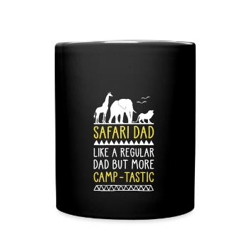 Safari Papa - Mug uni - noir - Devant
