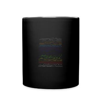 différents paysages - Mug uni - noir - Devant