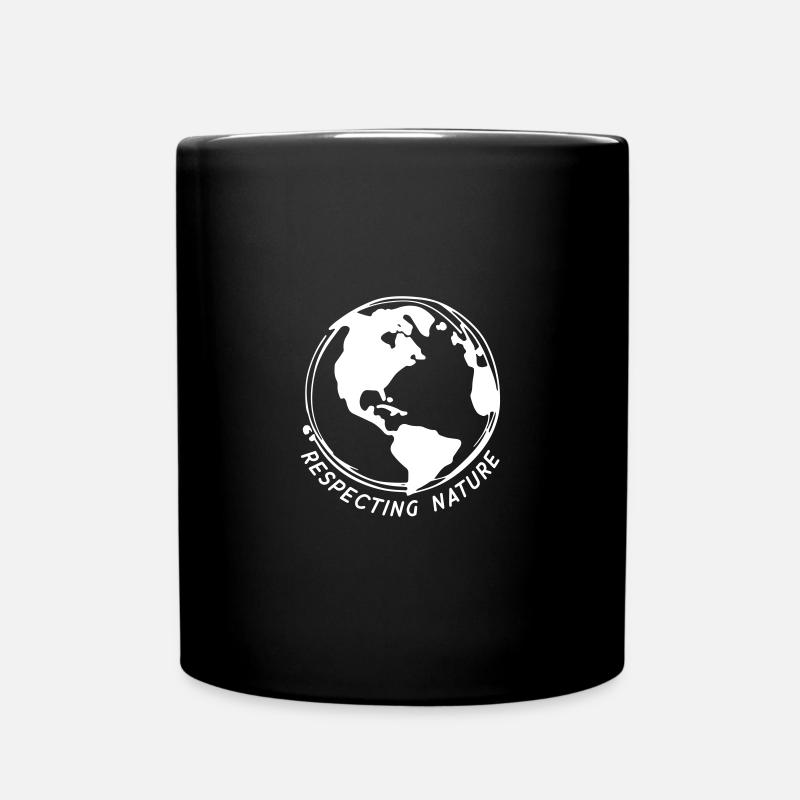 Respecting Nature - Tasse einfarbig - Schwarz