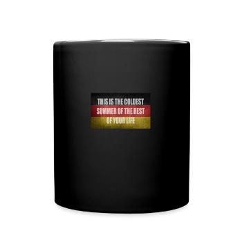 Climate protection sayings - Full Colour Mug - black - Front