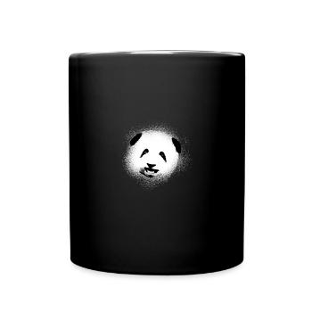 Panda,panda bear,bear,graffiti,white - Full Colour Mug - black - Front