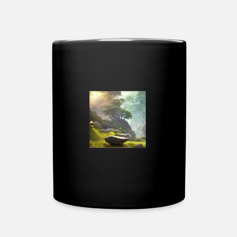 Zen Garden - Tasse einfarbig - Schwarz