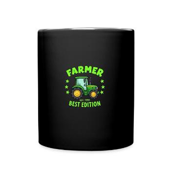 Farmer seit 1991 - Lustige Bauern - Tasse einfarbig - Schwarz - Vorne
