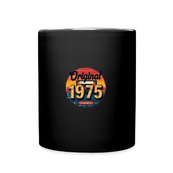 50ème Anniversaire Homme Femme 50 Ans 1975 Cadeau - Mug uni - noir - Devant