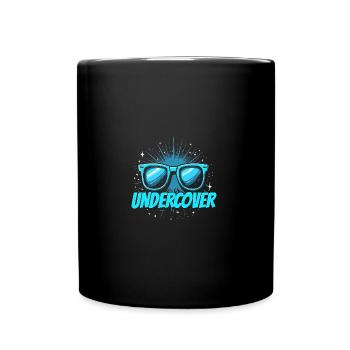 Funny Sunglasses & Undercover Speech Costume - Full Colour Mug - black - Front