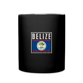 Belize - Tasse einfarbig - Schwarz - Vorne