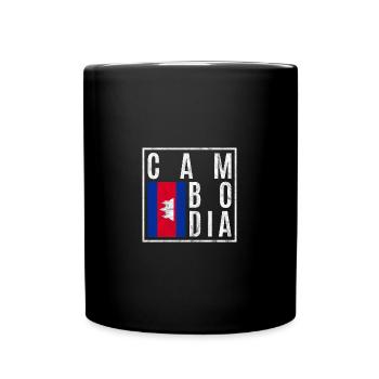 Cambodge - Mug uni - noir - Devant