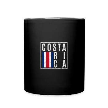 Costa Rica - Tasse einfarbig - Schwarz - Vorne