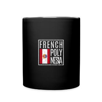 Polynésie française - Mug uni - noir - Devant