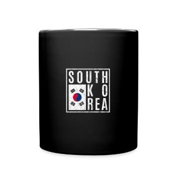 Corée du Sud - Mug uni - noir - Devant