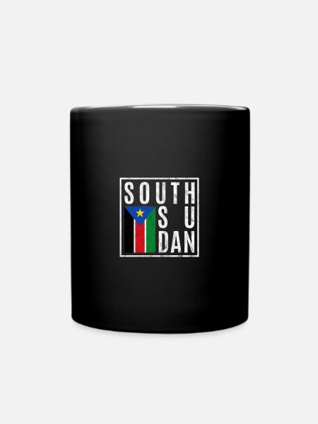 Südsudan - Tasse einfarbig - Schwarz